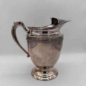 English Georgian Revival Style Silverplate Water Pitcher, Early 20th Century